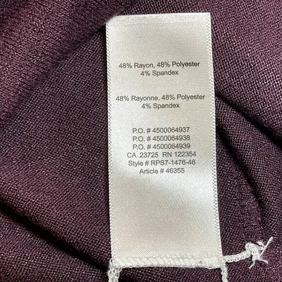 Wilfred Free - Aritzia | Plum Long Sleeve Tunic Top | Small - Picture 9 of 10
